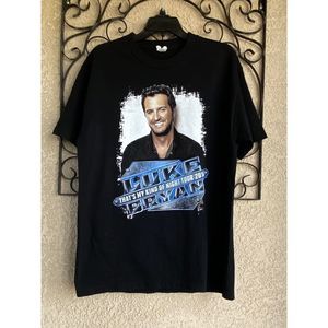 Luke Bryan 2014 Tour Band Tshirt  - Size L - Black